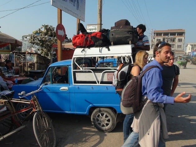 Les taxis Bleus de Mandalay, Birmanie