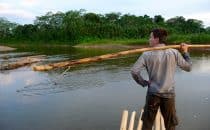 alex sur le raft parc national madidi bolivie