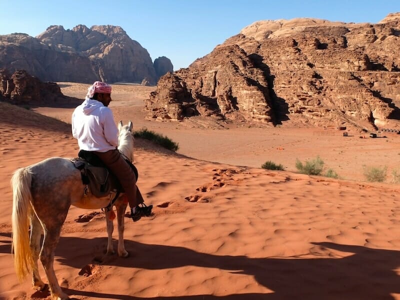 guide bedouin cheval wadi rum