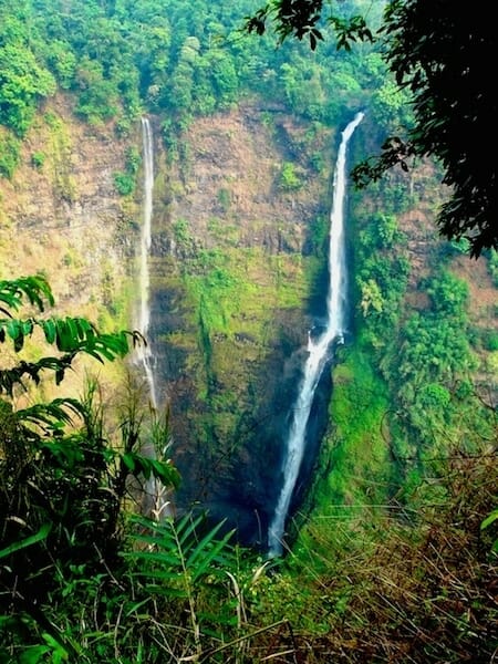 doubles chutes d'eau plateau des bolovens