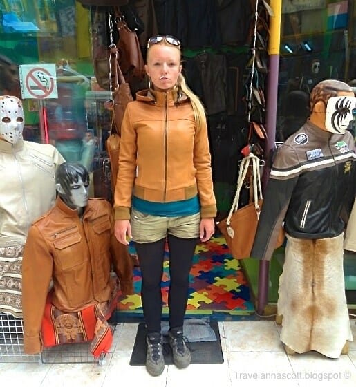 manteau en cuir la paz bolivie